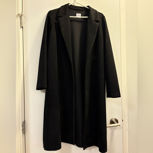 Zara Jackets & Blazers - Zara Black Suede Coat